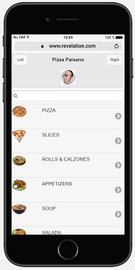 Mobile Pizza Order Entry